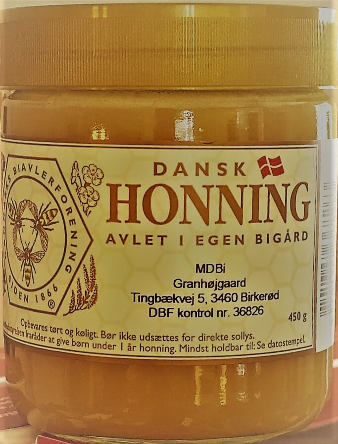Billede af Dansk Honning avlet i egen bigård på Granhøjgaard